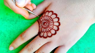 Latest amp Beautiful Back Hand Mehndi Design  Easy amp Trendy Mehndi Design [upl. by Aisayt]