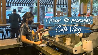 Barista Vlog Working in a Cafe No BGM No Subtitles  Coffee Shop  Cafe Ambience [upl. by Aliuqahs]