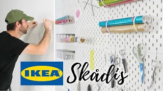 IKEA Skådis Pegboard System  Easy Installation Tips [upl. by Anaed739]