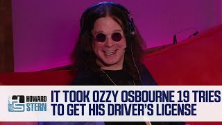 Ozzy Osbourne Tried 19 Times to Get a Driver’s License 2010 [upl. by Ruy]