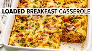 BEST BREAKFAST CASSEROLE  easy breakfast casserole with sausage sweet potato and more [upl. by Elane549]