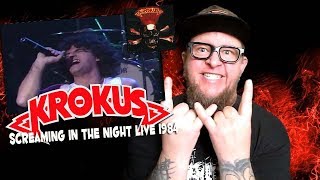 Reaction to KROKUS quotScreaming in the Nightquot Live 1984 [upl. by Nohpets]