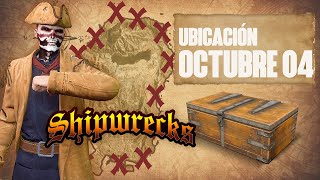 Ubicación del cofre 04 de Octubre  Naufragio atuendo The Frontier  GTA V Online 2 [upl. by Koetke443]