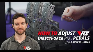 How to adjust the VRS DirectForce PRO Pedals Tutorial by David Williams [upl. by Beeson]