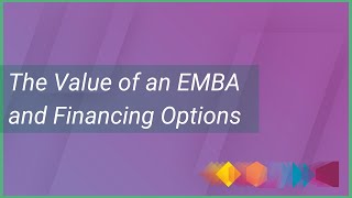 The value of an EMBA and financing options [upl. by Nirrep]