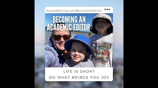 Welcome to Becoming an Academic Editor [upl. by Neira24]