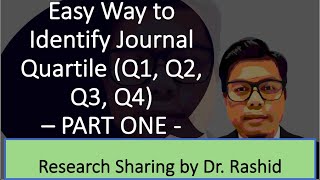 Easy Way to Identify Journal Quartile Q1 Q2 Q3 Q4  PART ONE [upl. by Anelad]