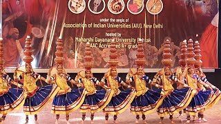 BANASTHALI VIDYAPITH RAJASTHAN banasthaliuniversity mdurohtak university gidha folkdance mdu [upl. by Hodess871]