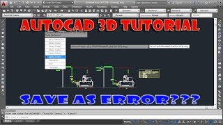 AUTOCAD SAVE AS ERROR [upl. by Karab]