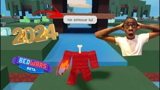 The NO ARMOR CHALLENGE in 2024 is EASY  Roblox Bedwars [upl. by Kassie]