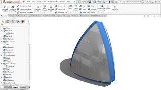 Surface Modeling Beginners Study  SolidWorks Tutorials [upl. by Wyck]