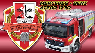 NOVO navalno vozilo Mercedes Atego 1730 JVP Petrinja Fire brigade Petrinja Croatia [upl. by Gathard]