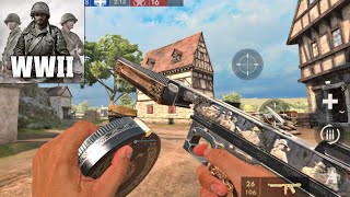 WORLD WAR HEROES WW2 FPS  ANDROID GAMEPLAY [upl. by Akimrehs]