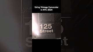 Using Vintage Camcorder in NYC 2024 nyc nostalgia nostalgic y2k camcorder panasonic [upl. by Pegeen]