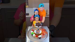 Strawberry vs chocolate cake ice cream challenge🍨 funny fnaf shorts by Ethan Funny Family [upl. by Benildis]