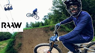 Highland Mountain Bike Park  One Lap with Andrew Driscoll  RAAW Laps [upl. by Cykana]