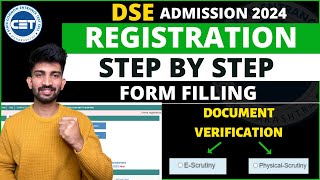 DSE Registration Form Filling Process 2024  Direct Second Year Engineering Admission Process 2024 [upl. by Sterne]