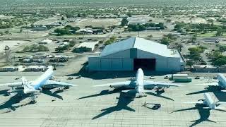 Flyover Plane Boneyard Pinal Airpark AZ [upl. by Cardinal]