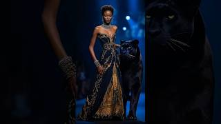 Woman’s Stunning Fusion with Black Panther – Elegance Meets Wild Power [upl. by Mcgannon]