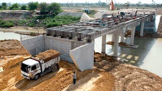 Incredible Processing New Road Connected To Bridge Operator Skills Dozer Pushing Stone [upl. by Ardyth]