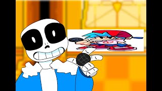 FNF Sans undertale and ink man [upl. by Einwat302]