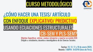 🔥Introducción al Modelamiento de Ecuaciones Estructurales CBSEM para TESIS o ARTÍCULO💪🚀tesis [upl. by Jesher]