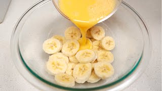 Only 1 banana and 2 eggs recipe No tricks Simple breakfast recipe [upl. by Sower743]