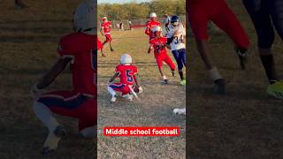 Great play Middle school football … almost to the crib [upl. by Cass]