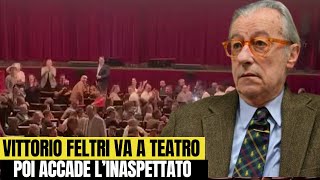 Vittorio Feltri va a teatro poi accade linaspettato [upl. by Ulphia694]