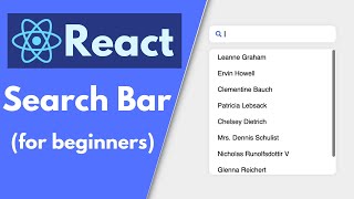 Make a Search Bar with React with API Calls  Beginners Tutorial [upl. by Eissahc]