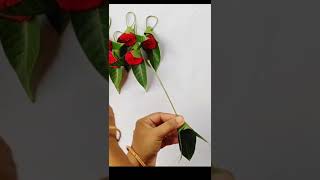 Varalaxmi pooja Decoration ideas  Mango Leaf Decoration ideas  pooja decoration ideas [upl. by Gildus973]