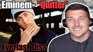 Eminem quotQuitterquot  Everlast DISS TRACK REACTION [upl. by Jansson]