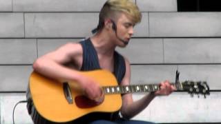 John Jedward going solo singing quotBoyfriendquot  23062012 Croke Park Dublin [upl. by Nimoynib212]