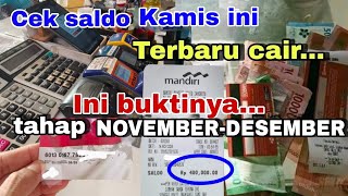 Pkh hari iniCek saldo pagi ini PKHBPNT TAHAP Novemberdes cair tgl 14 November 2024 ini buktinya [upl. by Piks]