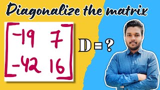 Diagonalise the matrix  2x2 matrix  Engineering mathematics  Mathspedia [upl. by Alamak166]