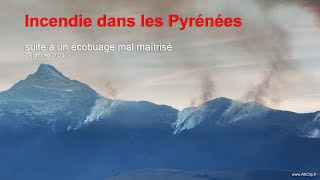 29 janvier 2024  Ecobuage mal maitrisé dans les Hautes Pyrénées [upl. by Notrom184]