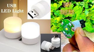 USB LED Lights Ideas How To Make HackerJP diy ledbulb project battery motor [upl. by Simonsen]