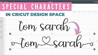 How to Use Glyphs in Cricut Design Space [upl. by Haidedej]