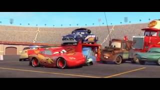 cars pit stop scene but every time LIGHTNING McQUEEN blinks it gets faster with pit stop in slomo [upl. by Ahsemrak]