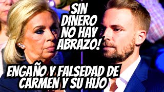 😱 LA GRAN ESTAFA DE CARMEN Y SU HIJO quotSIN DINERO NO HAY ABRAZOquot ¡ENGAÑARON A LA AUDIENCIA🤦🏻‍♀️ [upl. by Tabitha581]