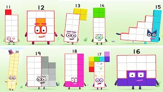 Meet The Numberblocks  Play Quiz Counting Learn To Draw Numbers 11  20   Fun Educational Game [upl. by Ellissa]