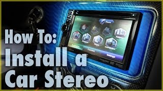 How To Install a Car Stereo Single amp Double DIN  Car Audio 101 [upl. by Rosalind]