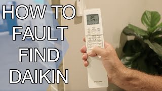 How to fault find a Daikin air conditioner troubleshoot split system ductless green light flashing [upl. by Farica]