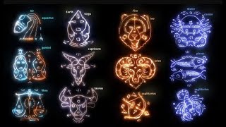 12 Zodiac Signs with sound Effects Copyright Free [upl. by Nuriel]