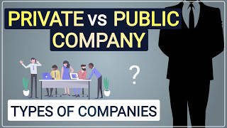 Private vs Public Company Difference  Types of Companies  Hindi [upl. by Ayisan]