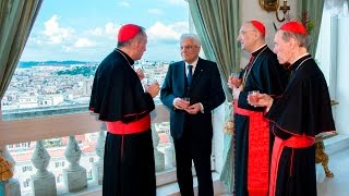 Il Presidente Mattarella incontra i Cardinali di nuova nomina [upl. by Berkie]