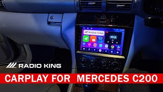 PREMIUM CARPLAY MERCEDES C200 ANDROID AUTO RADIO [upl. by Elpmid677]