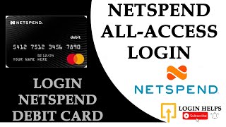 How to Login Netspend Prepaid Account Online Login to Netspend AllAccess [upl. by Hellene]