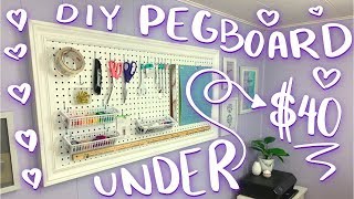 DIY Peg Board Under 4000 [upl. by Yrennalf105]