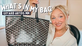 WHATS IN MY BAG  GOYARD ARTOIS MM  LauraLee [upl. by Tessi]